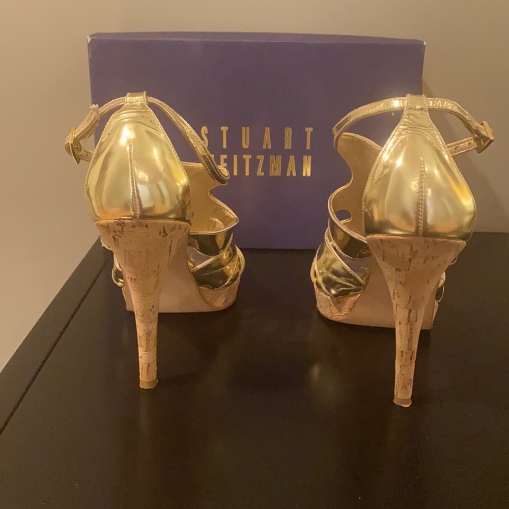 Stuart Weitzman Platzoom Caged Sandals 10 1/2 N - Picture 3 of 8